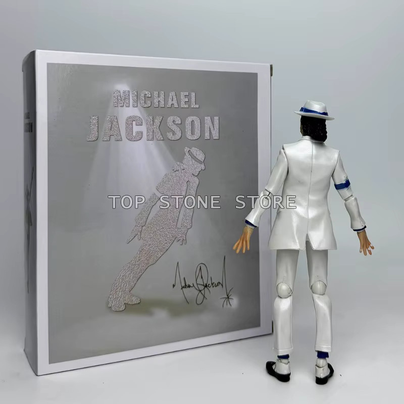 Bandai SHF Michael Jackson Actionfigur, Smooth Criminal Moonwalk, 16cm - Bild 2