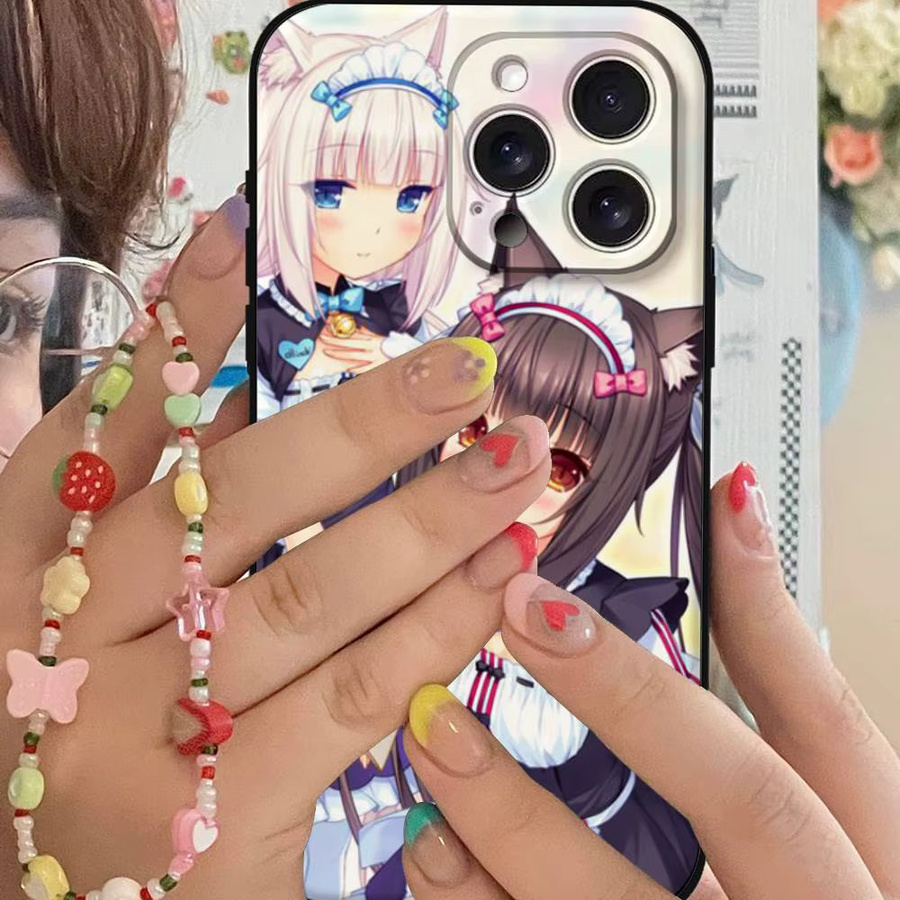 N-Nekopara Handyhülle für iPhone 17 16 15 14 13 12 11 Pro Max Plus Mini in Multicolour – Hautfreundliches TPU-Softcase - Bild 3