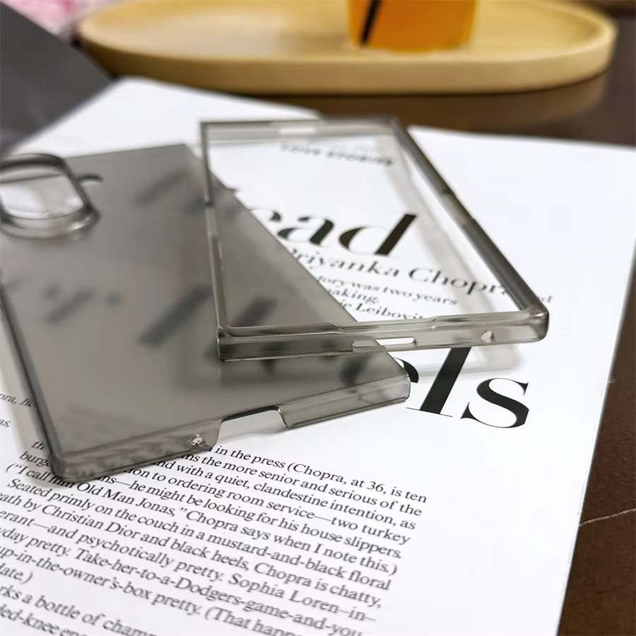 Samsung Handyhülle für Galaxy Z Fold 7 6 5 4 3 Transparent Matt Ultradünn Schlank mit harter Rückseite - Bild 3