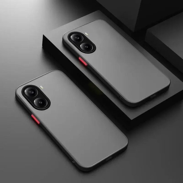Xiaomi Poco X7 Pro Handyhülle Transparent Matt Frosted Grey mit Skin Feel Schutzhülle - Bild 1