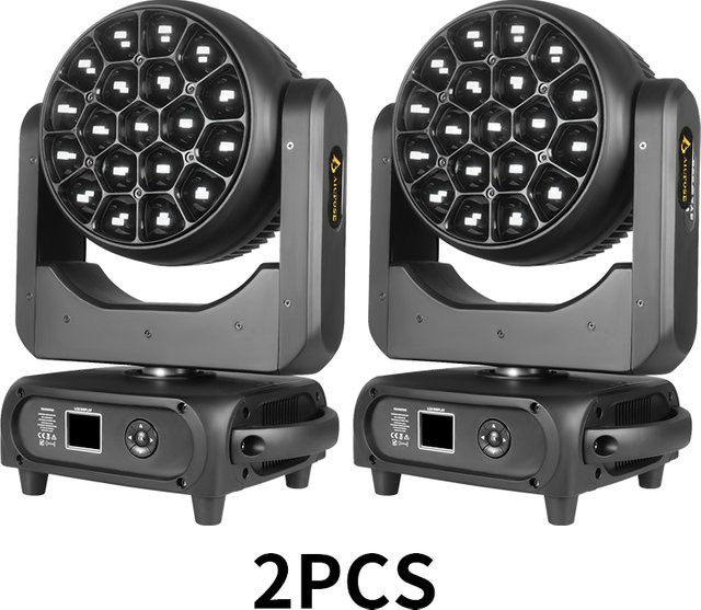 K15 Bee Eye LED Moving Head Light RGBW Zoom Wash Beam DMX512 Professionelles Bühnenlicht Schwarz B/T/H: 51,0 x 35,0 x 22,5 cm - Bild 1