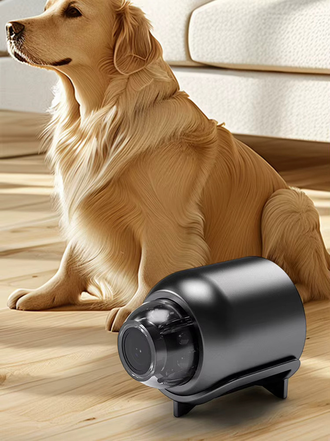 APWIKOGER Kabellose WLAN-Kamera in Schwarz mit HD-Auflösung, Nachtsicht und Audio-Video-Rekorder als tragbarer Camcorder für Zuhause, Büro und Geschäft - Bild 6