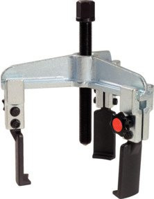 KS Tools Schnellspann-Abzieher 3-armig schlank in Silber aus Stahl, 50-160mm - Bild 1