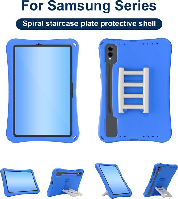 Stoßfeste EVA-Schutzhülle für Samsung Galaxy Tab von AKABEILA in Blau oder Lila - Bild 1