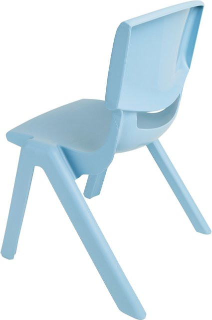 Bieco Kinderstuhl aus Kunststoff in Blau, B/T/H: 34,0 x 34,0 x 51,5 cm - Bild 1