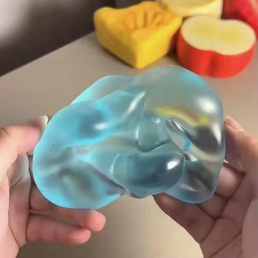 Potdemiel Blaue Erdbeer-Maltose-Squishy-Spielzeuge, transparent - Bild 2