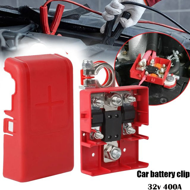 Auto Quick Release Batterie-Terminal-Anschluss 32V 400A in Rot für Wohnwagen, Camper, Boot und Lkw - Bild 1