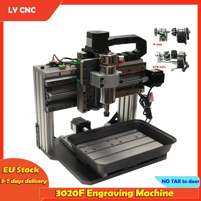YOOCNC DIY 3020F CNC-Fräse Graviermaschine in Silber für 3/4/5-Achsen Gravur, Bohr- und Fräsarbeiten im Modellbau oder zur Heimdekoration - Bild 1