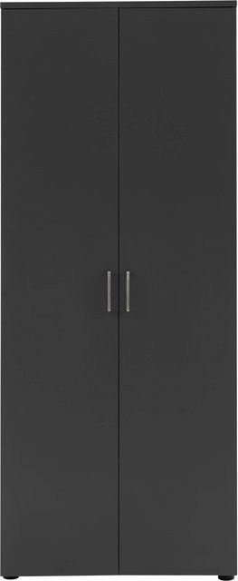 PROREGAL Aktenschrank Hippo Large in Anthrazit mit 2 Flügeltüren und 5 Fächern, Höhe: 200 cm, Breite: 80 cm, Tiefe: 41 cm - Bild 1