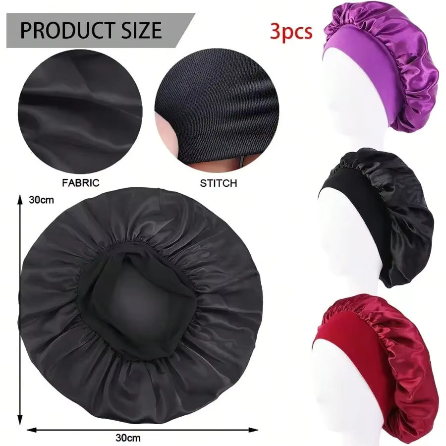 Spandex-Schlafmütze für Damen mit hoher Krempe - Bild 2