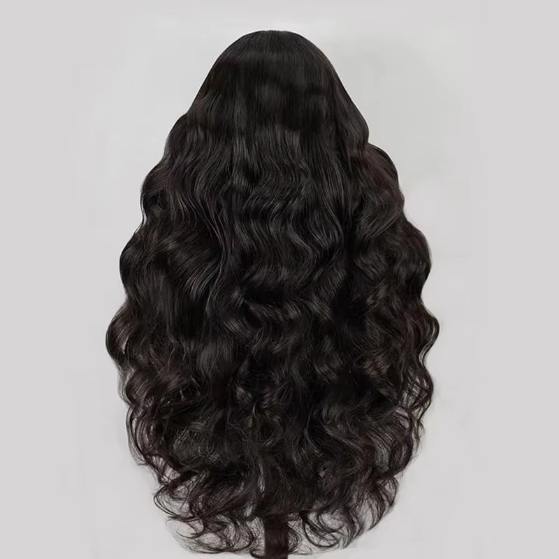 mamushow V-Part Perücke, Body Wave, Brasilianisches Echthaar, 180% - 200% Dichte - Bild 2