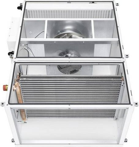 Helios Außenluft-Box Ventilator in Weiß und Stahl - Bild 1