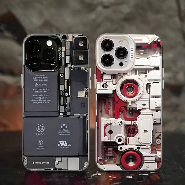Funda Schutzhülle im Matte Mode für iPhone 17, 16, 15, 14, 13, 12, 11 Pro Max Plus in Weiß - Bild 1