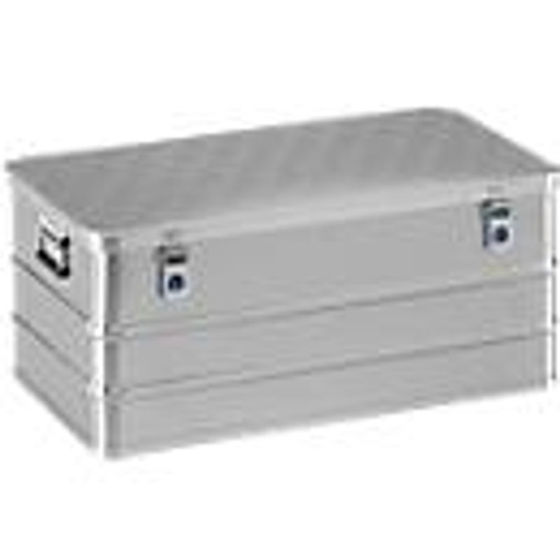 Gmoehling Maxi-Box aus Leichtmetall in Silber mit Deckel und Griffen, Volumen: 135 l - Bild 2