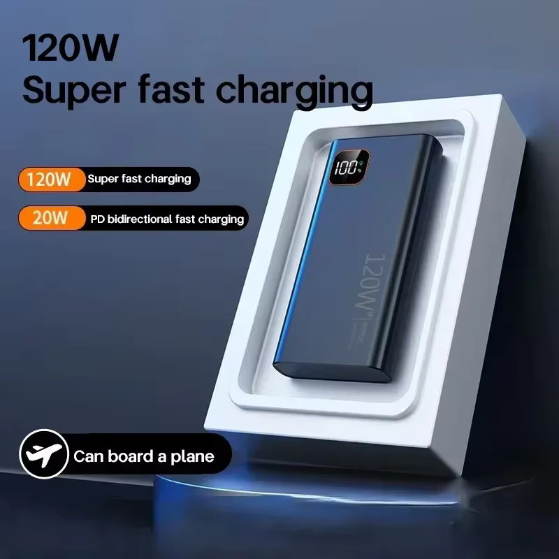 Lenovo Powerbank mit 50000 mAh Kapazität und 120 W Schnellladefunktion in Schwarz - Bild 4