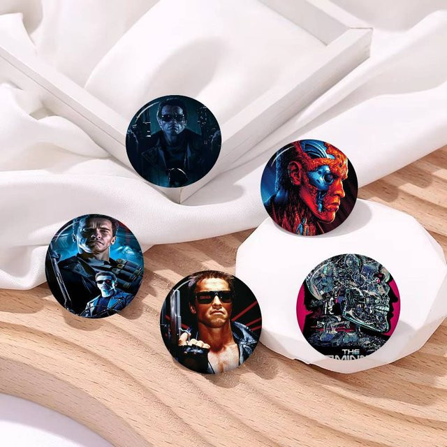 Button Pin Film „Der Terminator“ Anime, Brosche - Bild 1