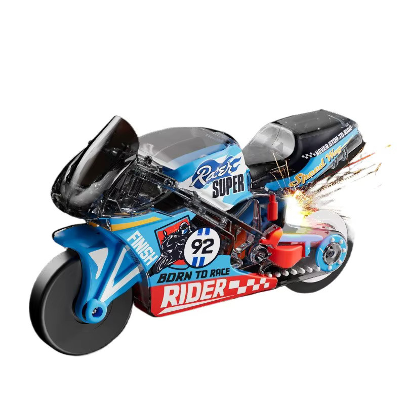 Hot Toys Neuer Flint Motorrad-Trägheitsantrieb, Schlüsselanhänger, Fahrzeuge, Kunststoff, Bunt / Mehrfarbig - Bild 2