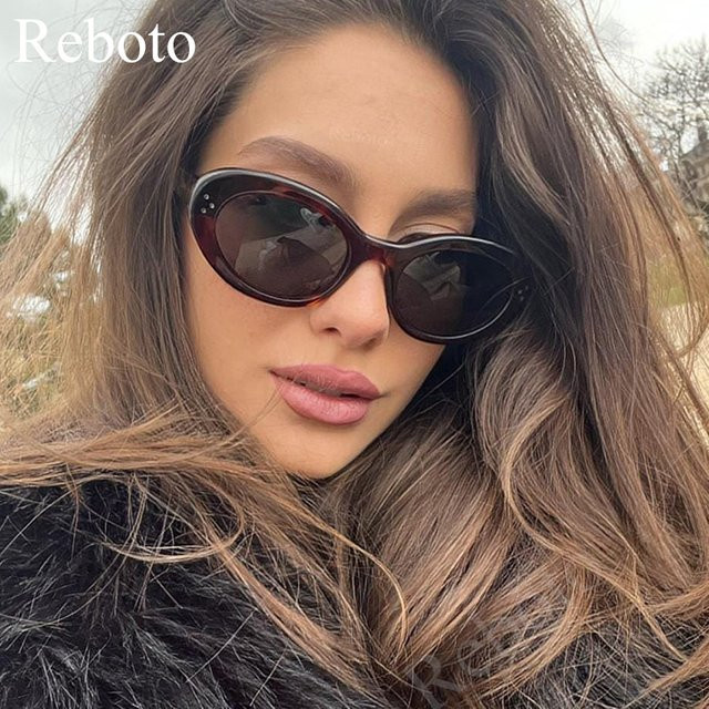Reboto Sonnenbrille, oval, Vollrand, Kunststoff, schwarz, Damen - Bild 1