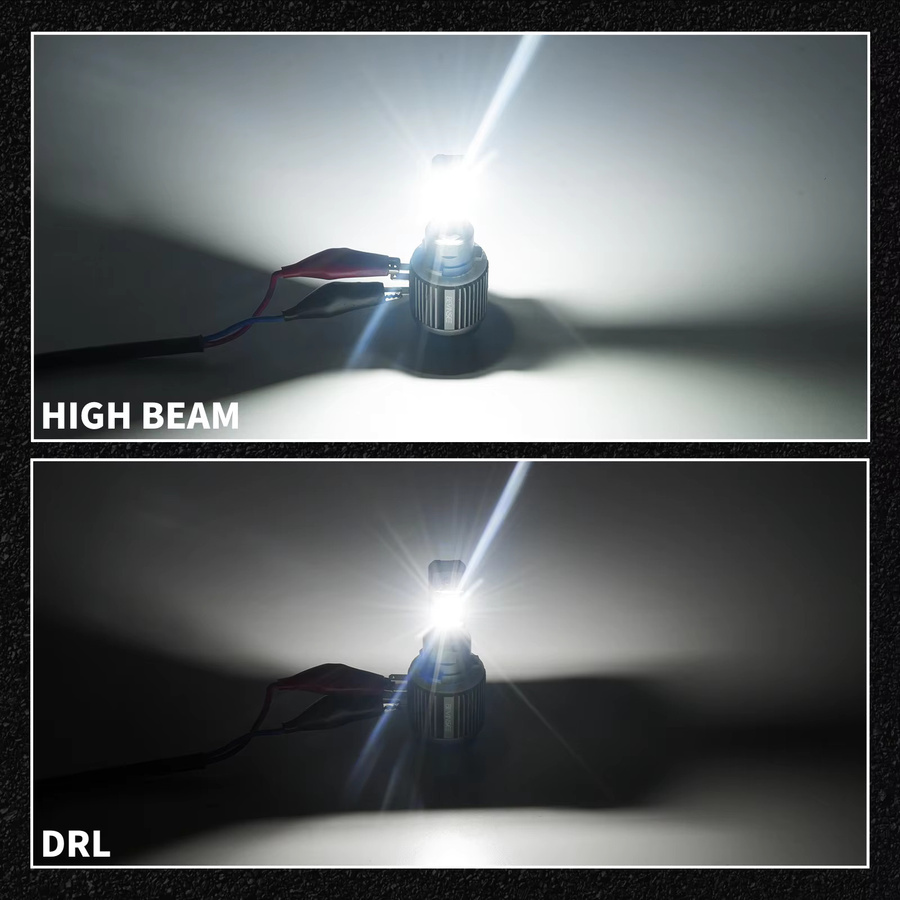 BEVINSEE H15 LED-Autoscheinwerferlampen 110W mit 11000LM Superhell Fernlicht und Tagfahrlicht für VW Golf MK7/6 und Audi A3 A5 A6 - Bild 2