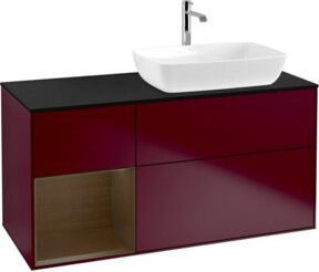 V&B Waschtischunterschrank Finion mit Wandbeleuchtung, Breite: 120 cm, Höhe: 50,1 cm, Tiefe: 50,1 cm - Bild 1