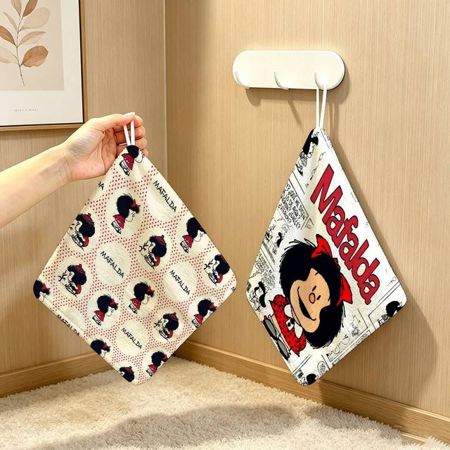 Kayou Anime Handtuch Mafalda Cartoon Design aus Polyester in Multicolour - Bild 1