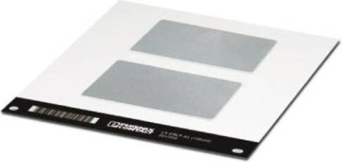 Phoenix Contact LS-EMLP-AL 0831586 Gerätemarkierung aus Aluminium in Silber, 10 Stück - Bild 1