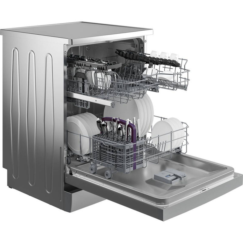 Beko Geschirrspüler BDFN26430S Stand-Geschirrspüler Silber B/H/T: 59,8 x 85 x 60 cm - Bild 2