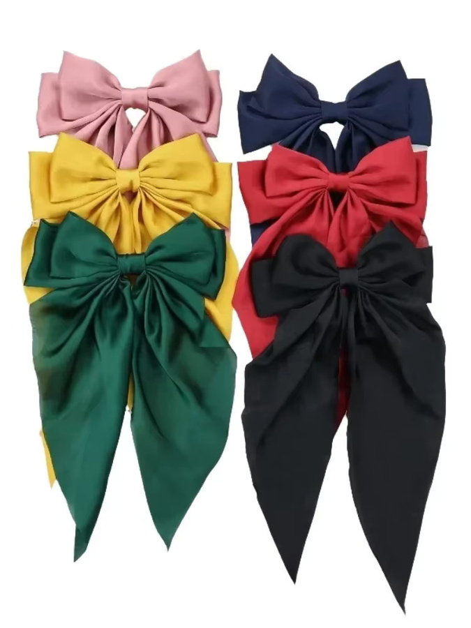 ZYFHTT Haarspangen mit Schleife aus Satin, Damen - Bild 3