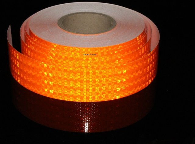 Satop Cinta Reflektierendes Warnband Orange, Wasserdicht und Selbstklebend, Breite: 5,08 cm, Länge: 3,05 m - Bild 1