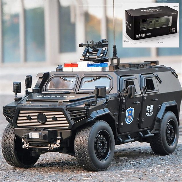 Linyi toy car Gepanzertes Fahrzeug Modell, 1:18, Metall, mit Licht und Sound, ab 18 Jahren - Bild 1
