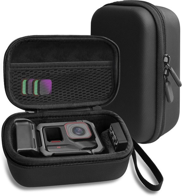 Insta360 Schutzhülle für Ace Pro und Ace Pro 2, wasserdicht und stoßfest, inklusive separatem Batteriefach und robuster Aufbewahrungsbox, Schwarz - Bild 1