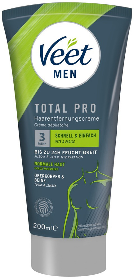Veet Men Total Pro Enthaarungscreme, 200 ml, Herren - Bild 2