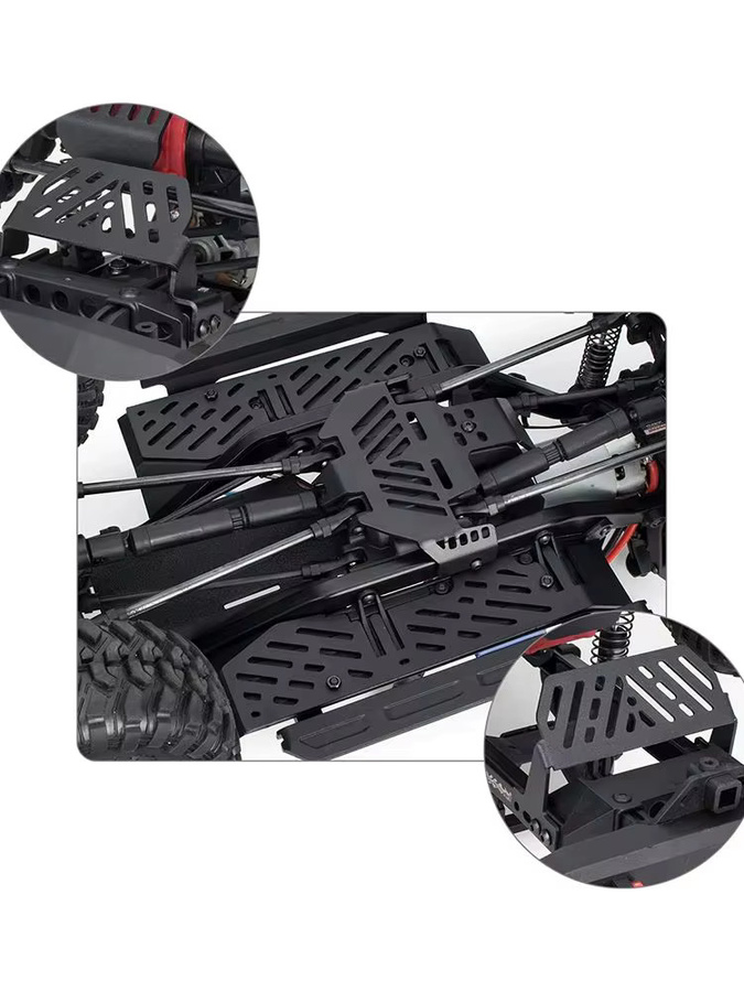 Traxxas Metall-Unterfahrschutz-Set, 7-teiliges Set, Schwarz - Bild 6