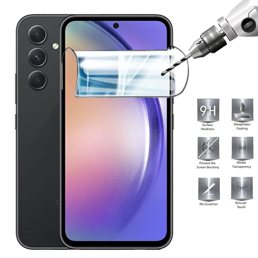 4in1 Hydrogel Schutzfolien Set für Samsung Galaxy A55 A54 A53 A52 A35 A34 A33 A32 A15 A14 A13 inklusive Kameraschutz in Transparent - Bild 3