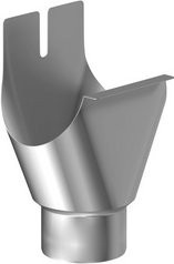 Sarei Einhangstutzen Dachentwässerung halbrund aus Aluminium in Beige - Bild 1