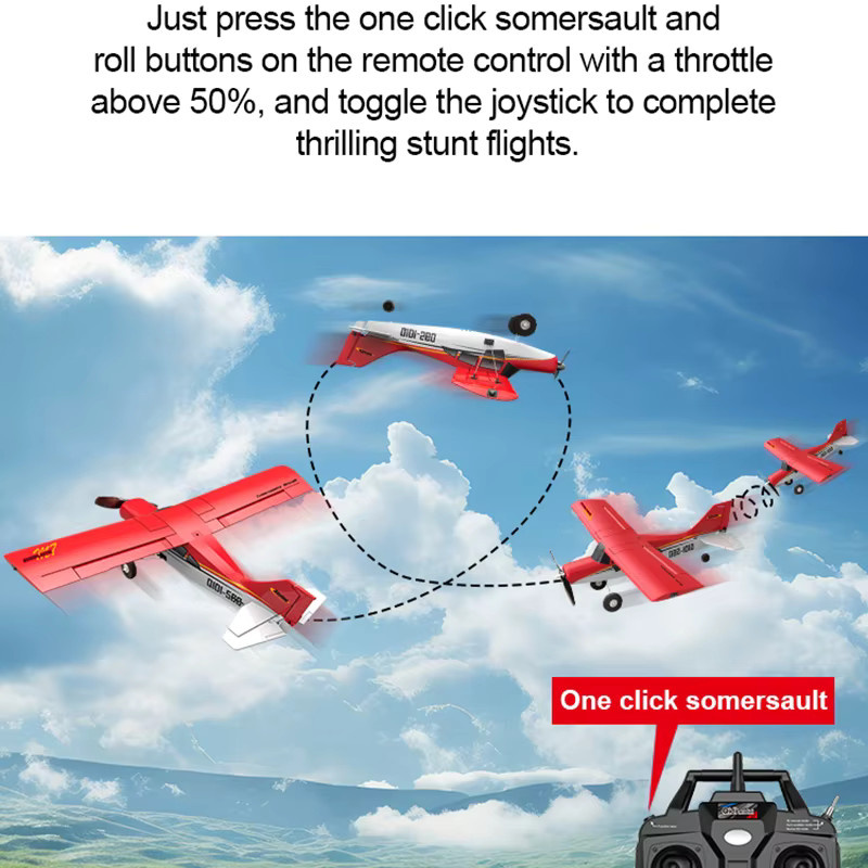 QIDI M7 RC Flugzeug Off-road, Starrflügel Flugzeug Modell, mit Fernbedienung - Bild 3