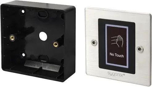 Sygonix SY-6097874 Türöffner-Steuerung für Unterputz oder Oberflächenmontage in Silber aus Edelstahl, 12 V/DC und 24 V/DC - Bild 1