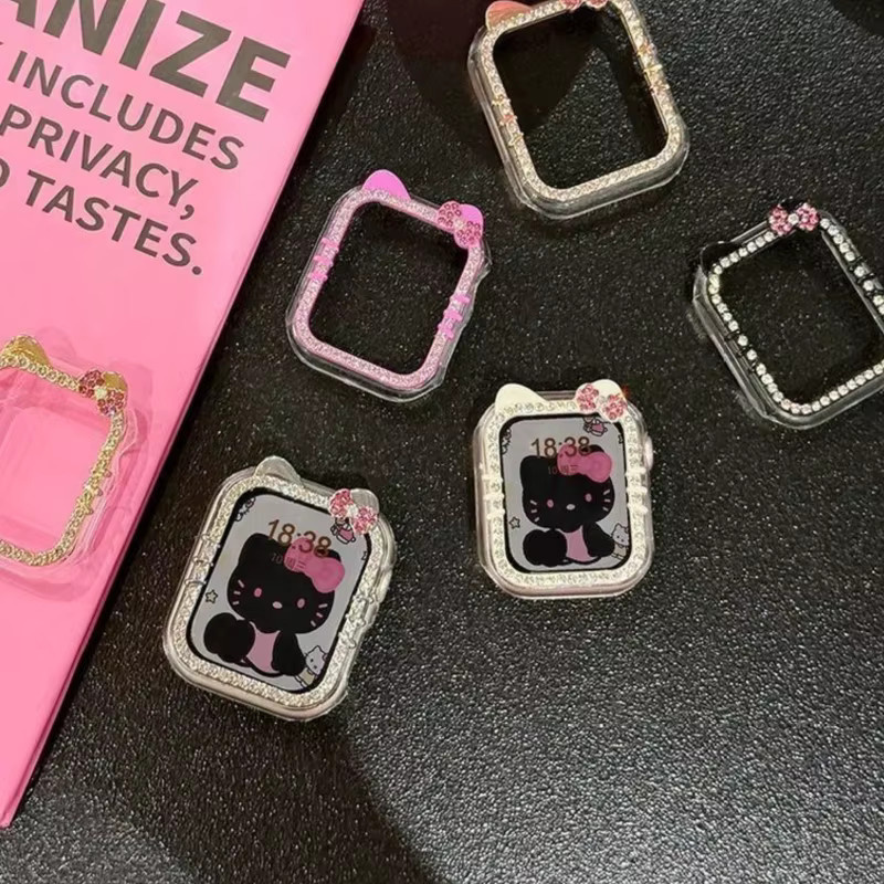 Sanrio Hülle für Apple Watch, Silber, Kristall, Unisex - Bild 4