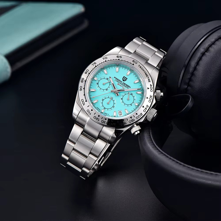 PAGANI DESIGN Chronograph, Quarz, Edelstahl, Saphirglas, Herren - Bild 3