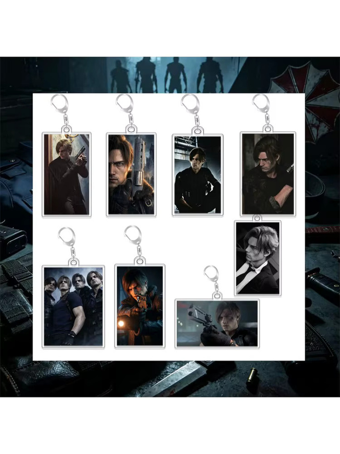 Bandai Resident Evil Schlüsselanhänger Leon S. Kennedy, Acryl - Bild 3