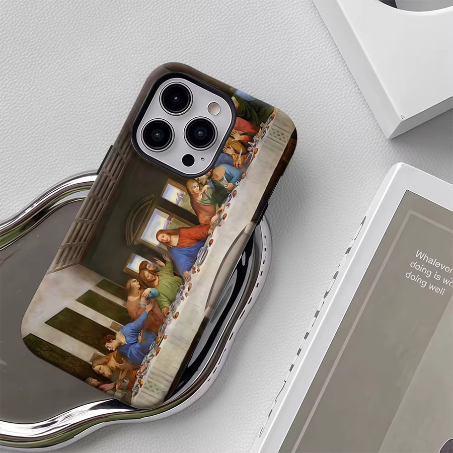 Potdemiel Das Letzte Abendmahl Magnetische Handyhülle für iPhone 17 16 15 14 13 Pro Max Plus, Robuste Einzel- und Doppelschichtige Schutzhülle, Multicolour - Bild 4