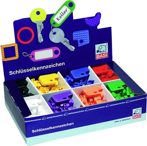 BASI Schlüsselkappe aus Kunststoff in Leuchtfarben - Bild 1