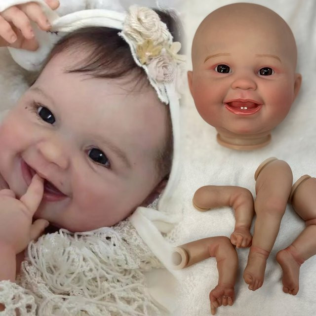 AnjoDoll Juliana Gemalt Bebe Reborn Puppe, Weiche Vinyl Reborn Puppe, 50cm - Bild 1