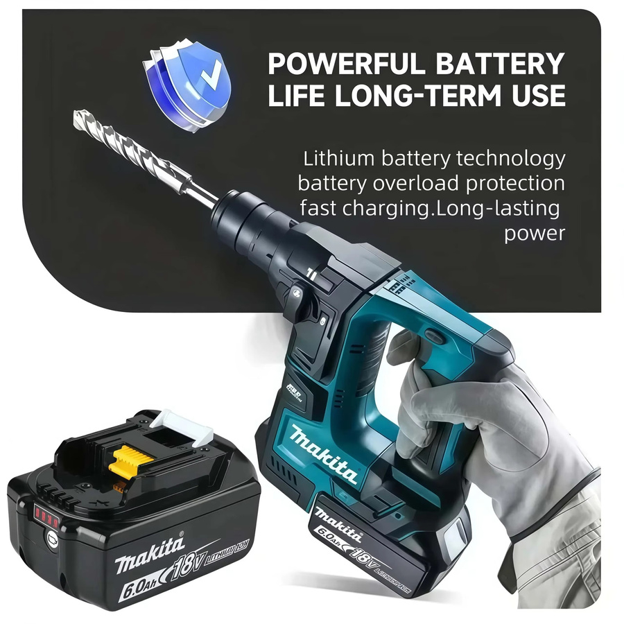 Makita 18V Lithium-Ionen-Akku BL1860B mit 6Ah für Elektrowerkzeuge - Bild 6