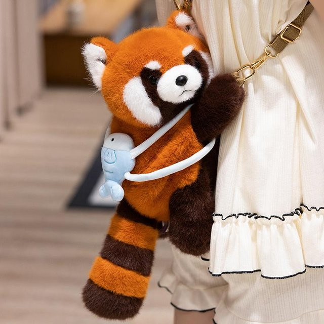 Treasuringu Kawaii Tiere Rucksäcke, Roter Panda Fuchs, Schultertaschen, ab 14 Jahren - Bild 1
