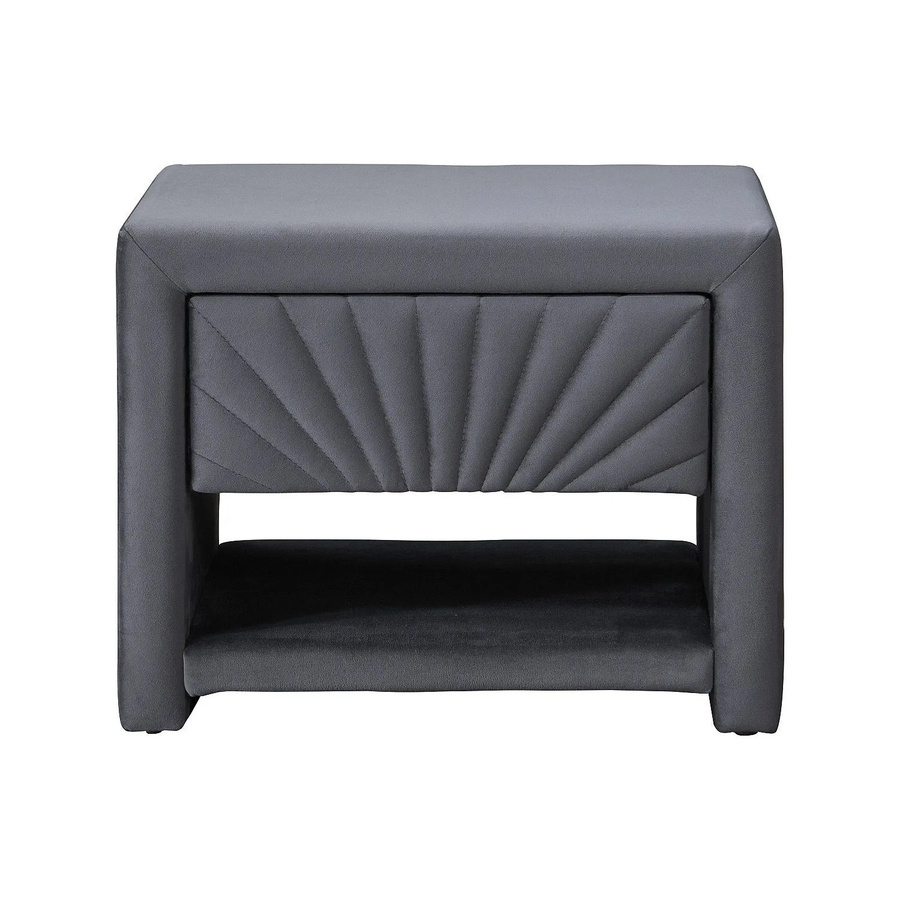 Nachttisch Ulami von Vente-unique in Anthrazitgrau, Breite: 50 cm - Bild 2