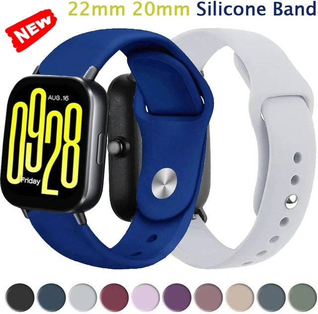 Xiaomi Uhrenarmband Silikon, Schwarz, Damen, Redmi Uhr 5 Lite, Redmi Uhr 5 Aktive - Bild 1