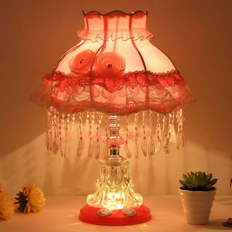Nordic Retro Tischlampe Lava Ball in Rosa für Kinder Schlafzimmer und Prinzessin Zimmer als Nachtlicht oder Schreibtischlampe - Bild 2