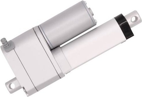 MSW Elektrozylinder Drive System Europe DSZY1-12-40-100-POT-IP65 in Silber mit 100mm Hublänge, 1000 N Schubkraft und 12 V/DC - Bild 1