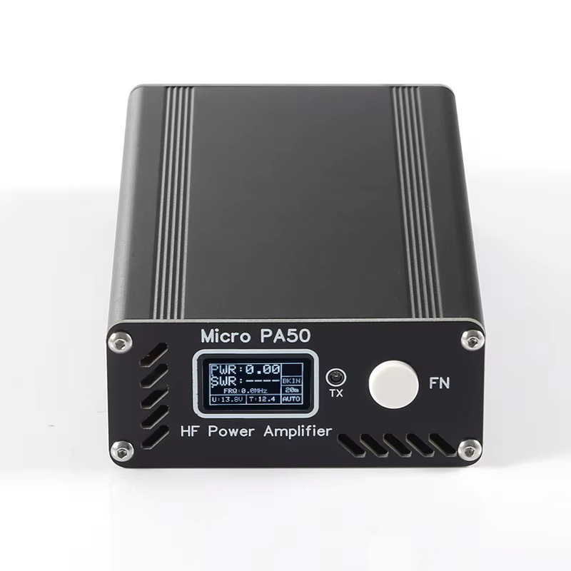 AISANRAY Micro 3rd PA50-3 Intelligenter Kurzwellen-HF-Leistungsverstärker mit 50W, 3,5-30MHz, SWR-Messgerät, LPF-Filter und OLED-Display in Schwarz - Bild 3